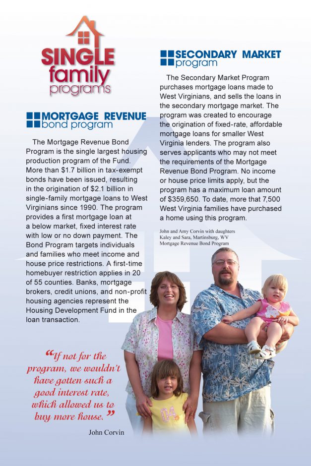 West Virginia Housing Development Fund Single Family Programs Image