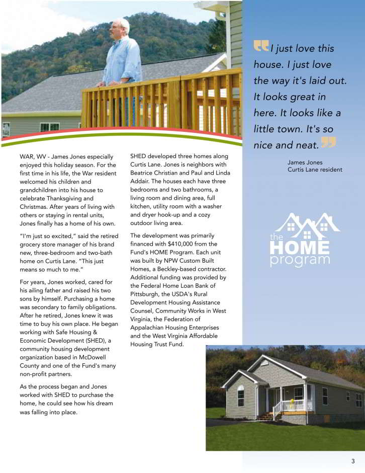 West Virginia Housing Development Fund 2012 Annual Report Image