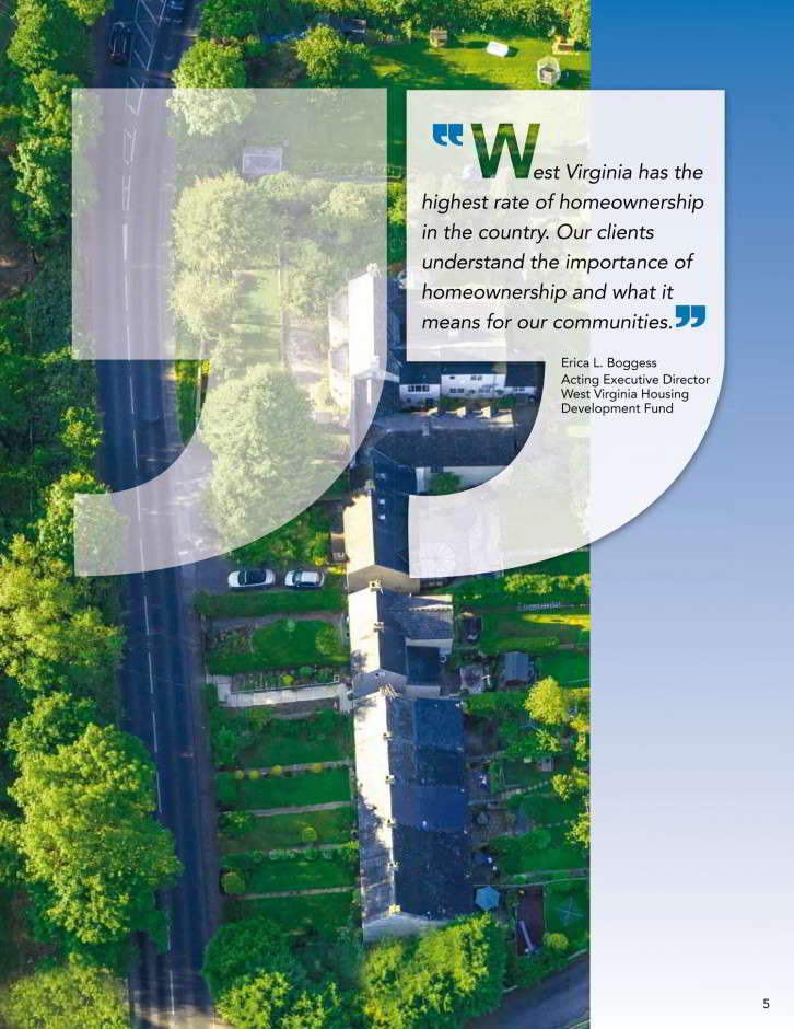 West Virginia Housing Development Fund 2012 Annual Report Image